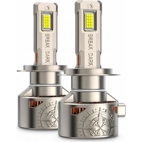 Bombilla LED de faro para coche H19, 240 W, con doble tubo de cobre, plateada, REDSEA (1/5)