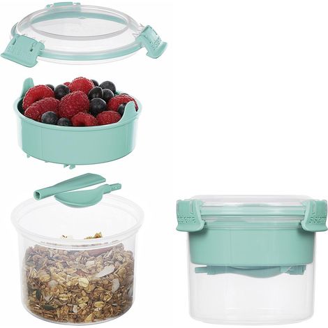 Box Breakfast to go 530 ml 11,5x9,5x11,5cm farbig sortiert