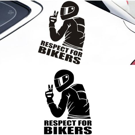 Autocollant Réfléchissant Respect Cycliste Déco Voiture Sticker Adhésif Auto Fashion Accessoire Sécurité (1/5)