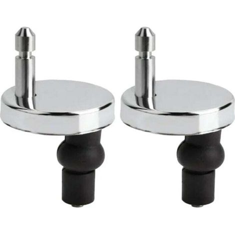 Set mit 2 universellen WC-Sitzbefestigungen, WC-Sitzscharnieren, WC-Deckelbefestigungen, WC-Sitz-Ersatzbefestigungen für WC-Sitze, Fix-Crezuo WC-Sitz