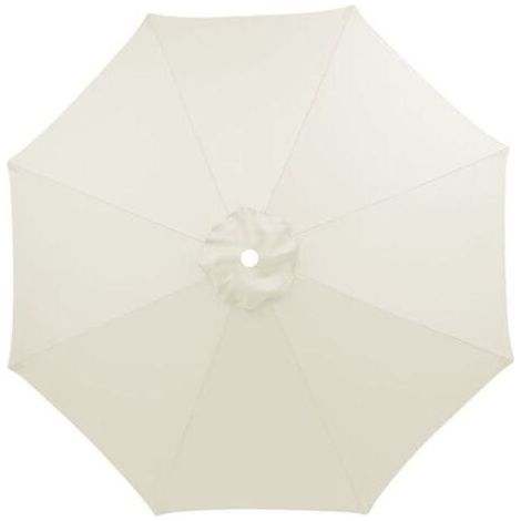 Funda de repuesto 3M para sombrilla de 8 varillas, impermeable, resistente a los rayos UV, lavable, transpirable, color crema. (1/5)
