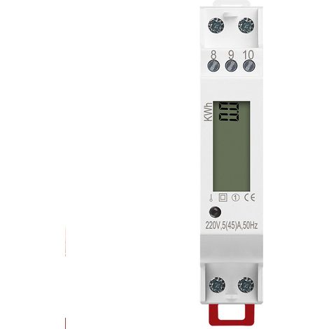 COMPTEUR MONOPHASÉ MONOPHASÉ 45 A TARIF UNIQUE AFFICHAGE LCD MID-AquaForge (1/3)