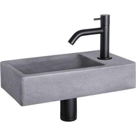Differnz Lave-mains Gris foncé H8xl40xL22cm (1/5)
