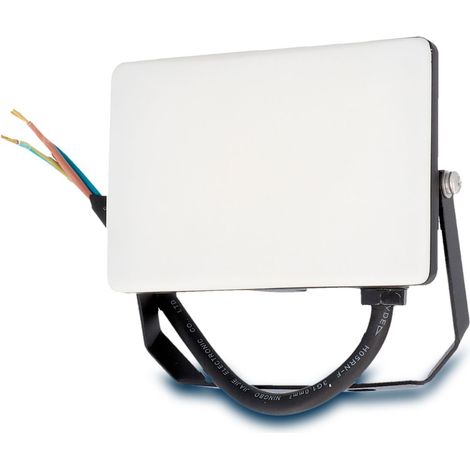 Unitec LED Strahler 20 Watt schwarz 2000 lm, 4000K, 20 cm Kabel, IP65