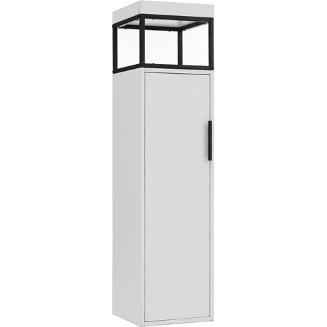 Adapté à la salle de bain, meuble de rangement autoportant de style minimaliste