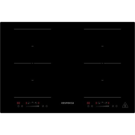 Kochfeld Induktion autark 2 Flex Zonen Glaskeramikkochfeld 77 cm Slider Respekta