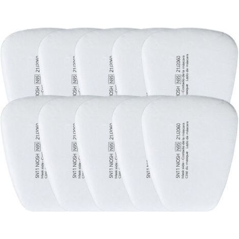 5N11CN filtre coton KN95 masque anti-poussière filtre de remplacement filtre en coton particules filtre trapézoïdal général 10 pièces