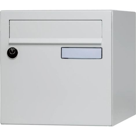 RENZ Boîte aux lettres normalisée - 1 porte - Essentiel - acier blanc brillant (1/5)