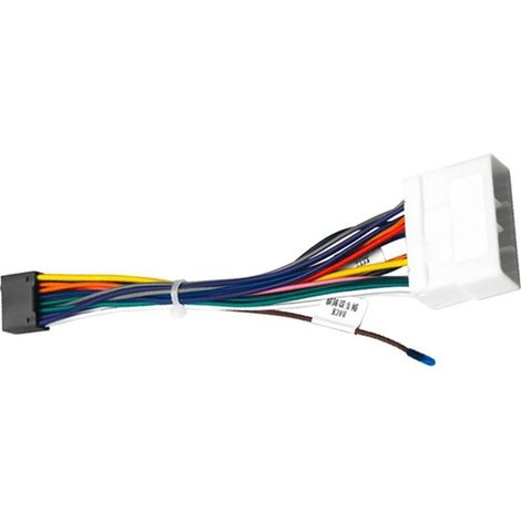 Schwarzes Material: Kunststoff-Autoradio-16-Pin-Kabelbaumadapter, Android-Navigationssystem, Stromversorgung (1/5)