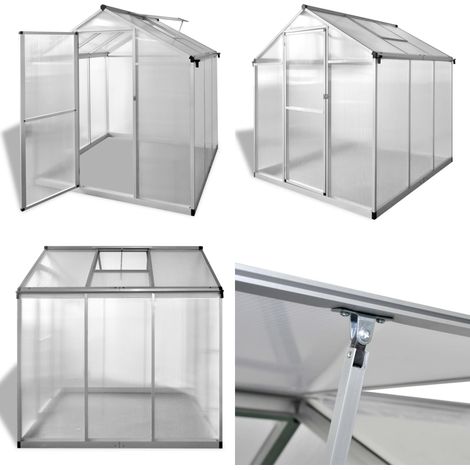 Serre Aluminium renforcé 3,46 m² - Serre De Jardin - Serre Aluminium - Serre Transparente - Abri Jardin - Protection Plantes - Home & Living