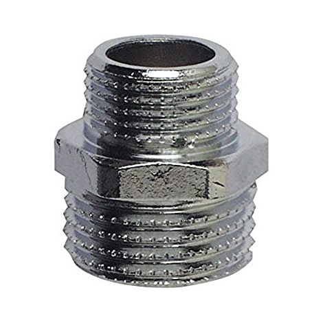 MASIDEF - CORNAT - RACCORDO DOPPIO RIDUZIONE MASCHIO 1/2X3/8 IN OTTONE CROMATO (1/3)