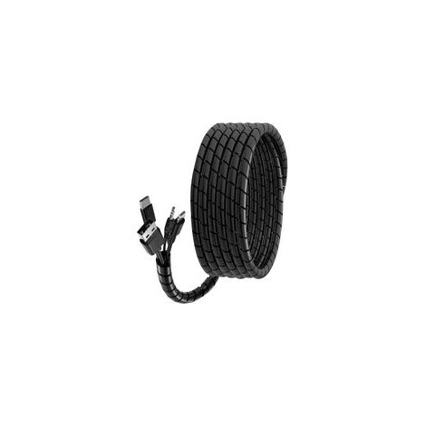 2M Cache Cable Spirale 30mm, Gaine Spirale Flexible Protege Cable pour Le Bureau/Ordinateur, Kit de Câble Rangement pour Le Câble d'Antenne TV/PC/USB/Télé/AUX, Noir - Bricolage