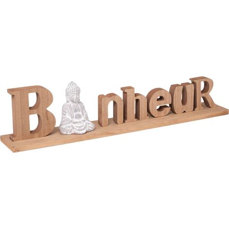 Palabra de pie Buda Felicidad A. 11 -5 cm - Atmosphera créateur d'intérieur