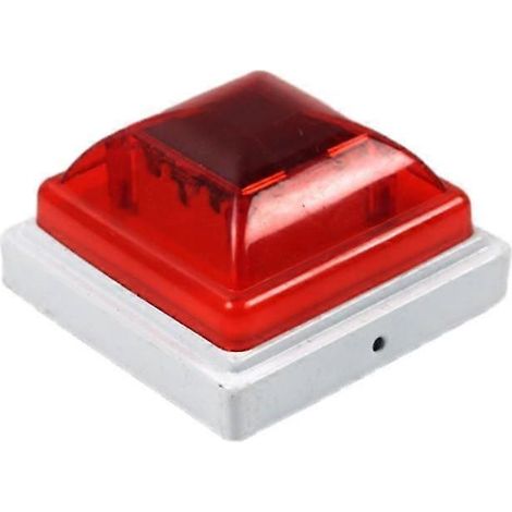 Lampe stroboscopique solaire rechargeable LED de sécurité pour la conduite de nuit, accessoire auto (1/5)