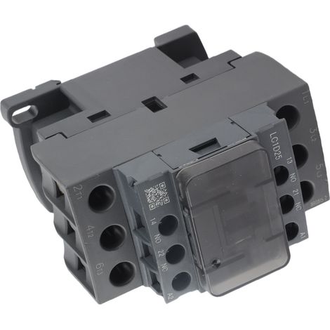 Contacteur CA 1NO 1NC 25A 380V, bobine haute tension, contact argent, contrôleur de moteur LC1D25 380V (1/5)
