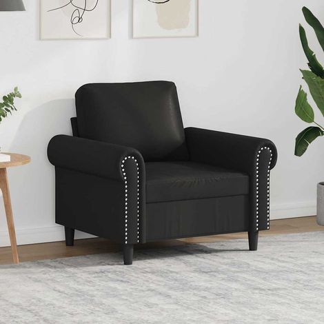 vidaXL Poltrona Nera 60 cm in Similpelle