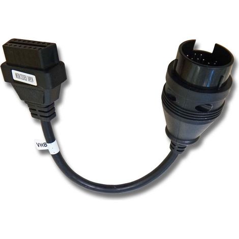 vhbw adattatore OBD1 38 pin a OBD2 compatibile con Mercedes Benz - 14,5 cm
