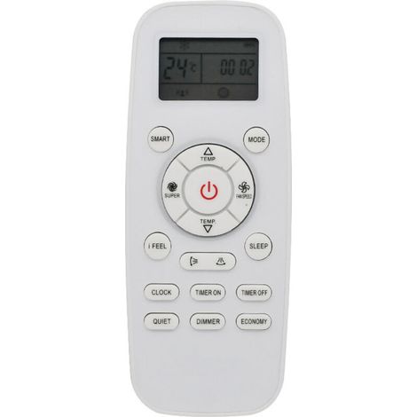 Télécommande Climatiseur Universelle - Compatible avec Plusieurs Modèles - Fonctionne Sans Appairage - Alimentation 2 Piles AAA - 1 Pièce (1/4)