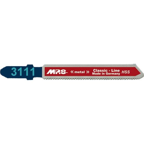 Lot de 5 lames de scie sauteuse HSS