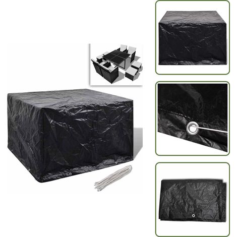 Telo impermeabile - vidaXL Copertura per Mobili da Giardino con 8 Occhielli 113x113x73 cm - Copertura da giardino