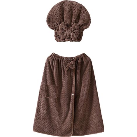 Damen-Handtuchwickel, Haartücher, Körperwickel, verstellbarer Stoff-Bademantel, schnell trocknend, elastische Abdeckung, große Spa-Dusche, für Pool, Reisen, Badezimmer, Schlafsaal, Fitnessstudio (1/5)