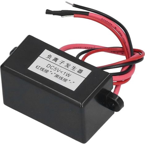 Mini-Luftreiniger mit Negativionengenerator, schwarz, für Wasserspender, DC 5V – Tragbares Ionisatormodul