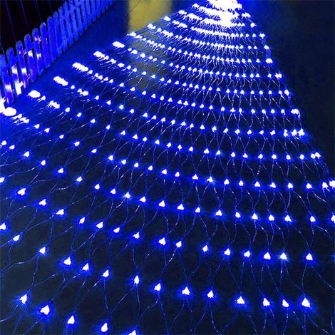 1 Guirlande lumineuse LED, 880 LED, filet lumineux 6x4m, 8 modes, IP44, intérieur extérieur, Noël jardin