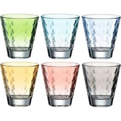 Lot de 6 verres colorés 215ml Leonardo Multicolore (1/3)