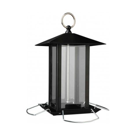 DISTRIBUTEUR DE NOURRITURE POUR OISEAUX 19 × 20 × 19 CM NOIR TRIXIE 5238 (1/2)