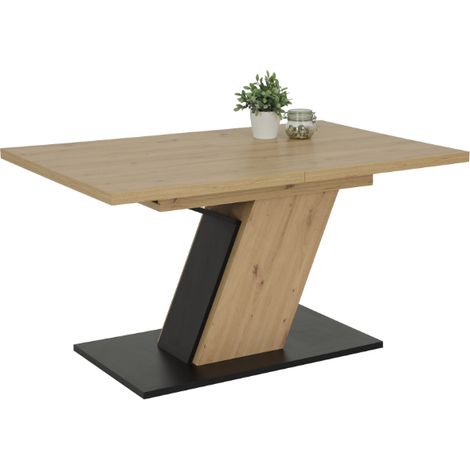 Table à manger Jeanne 140/180x90 cm-Chêne artisanal (1/2)