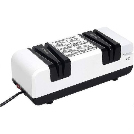 Affûteur de couteaux électrique professionnel à 3 étapes, affûteur de ciseaux pour usage domestique et de cuisine, affûteur de couteaux pour couteaux de cuisine droits, S (1/5)