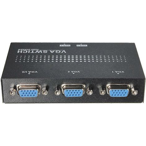 VGA Commutateur 2 Entrées 1 Sortie Sélecteur Manuel Double Source pour Moniteur (1/5)