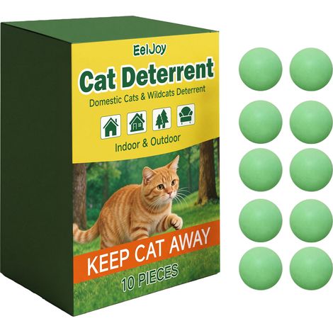 Cat repellent tablets for daily indoor and outdoor use to repel cats and prevent animal bites and scratches -- 10 cat repellent tablets, 1 mesh bag -- BIEMMEDUE (1/5)
