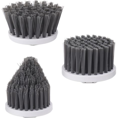 Lot de 3 têtes de brosse de nettoyage électriques rotatives sans fil, compatibles avec les disques de rechange petit, grand et pointu. (1/5)