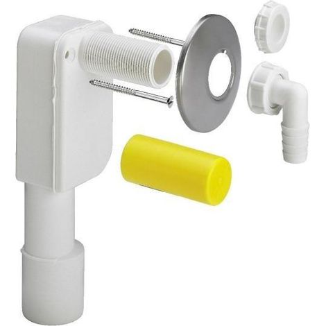 Viega Sifone Standard bianco con finiture cromate 40/50 mm