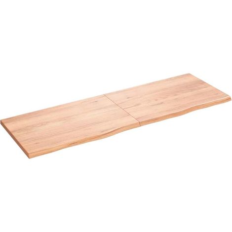 Maison Exclusive - Piano Bagno Marrone 180x60x(2-4) cm Legno Massello Trattato