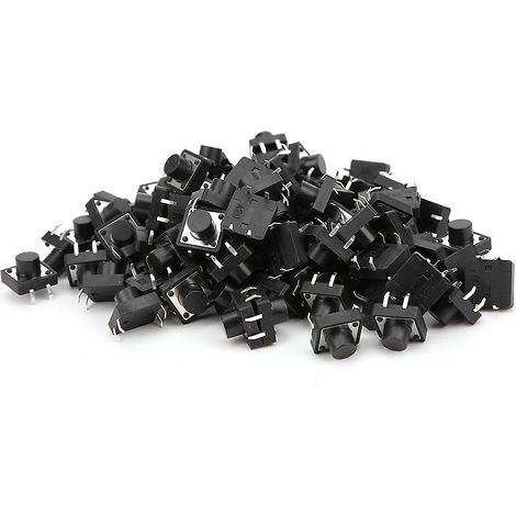 Interrupteurs à bouton-poussoir tactiles instantanés pour usage industriel, adaptés aux plastiques techniques, format DIP. (1/5)
