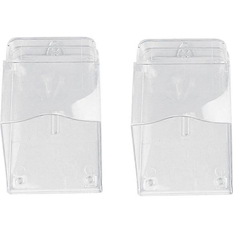 Boîtier de protection transparent pour sonnette vidéo extérieure, coffret anti-pluie avec abat-son, housse de visière en polycarbonate, pack de 2 pièces (1/5)