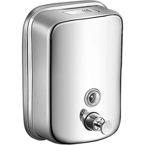 500Distributeur de savon millilitre, acier inoxydable-Fixation murale manuelle (1/5)