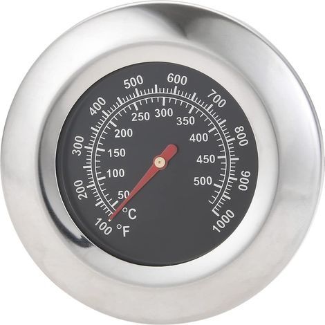 7.5CM Thermomètre pour Barbecue, Thermomètre de fumoir, 100-1000 F (50-500 C) pour Weber Kettle, Smoker, Kamado, Charbroil, Pit Boss Ceramic BBQ, Uniflame et thermomètre à Barbecue (1/5)