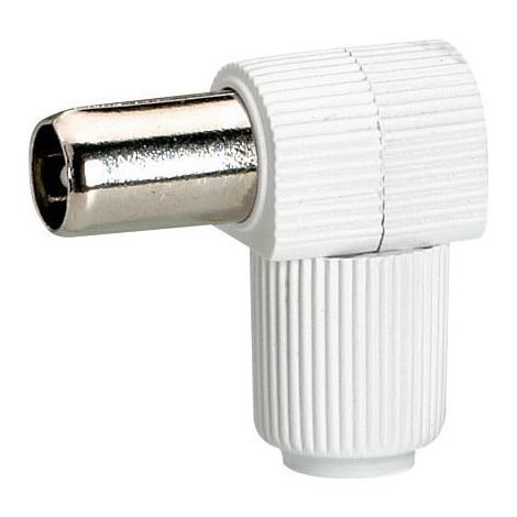 Legrand - Fiche télévision coaxiale normalisée mâle sortie latérale Ø9,52mm (1/6)