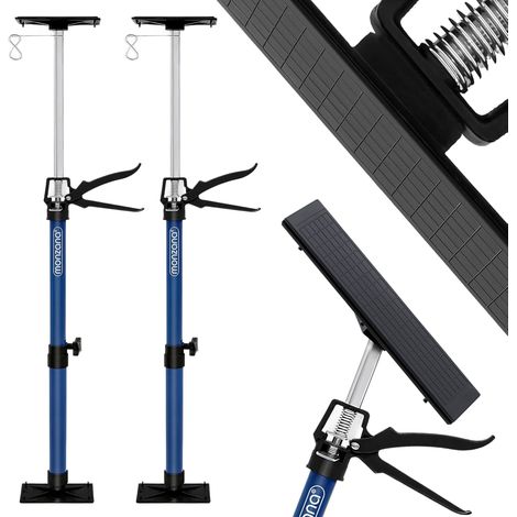 Set de 2 étai de porte / étai de soutien acier 115-290cm max. 30kg tendeur bricolage atelier maison garage