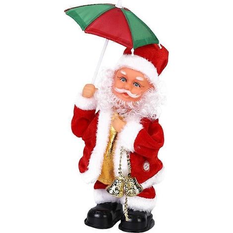 Twerkender Weihnachtsmann, singender und tanzender elektrischer Weihnachtsmann mit Musik, lustiger Weihnachtsmann für Zuhause (1/5)