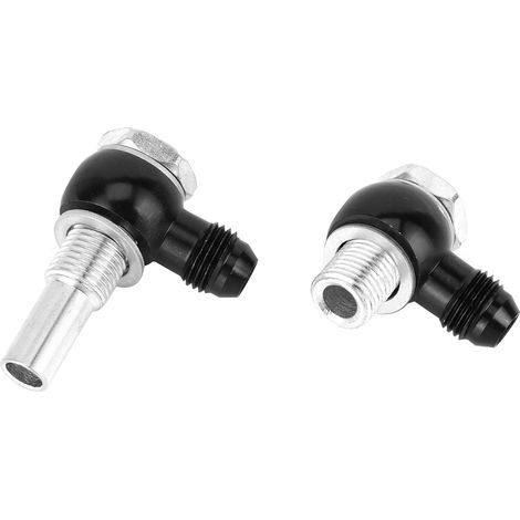 Raccords Banjo 90° pour refroidisseur d'huile 6AN x 1/4 NPSM, adaptable transmission GM 4L80E 1997 à mi-2010, connecteur coudé, lot de 1, acier, filetage standard (1/5)