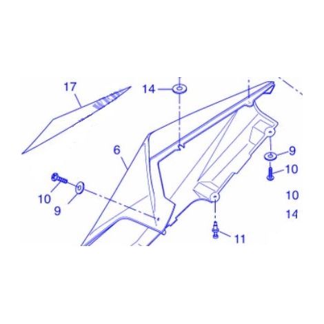 Yamaha 5D7-F17F4-10 Graphique - YZF-R 125 15