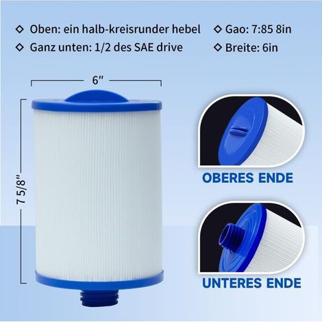 Lot de 2 filtres de Remplacement pour Spa Unicel 6CH-940 , pour PWW50P3 , pour Waterway Front Access Skimmer et Filbur FC-0359 (1/3)