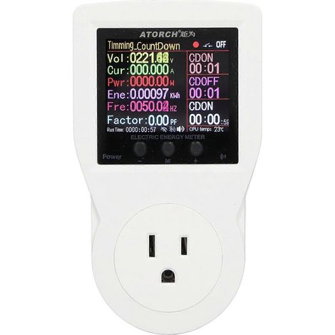 Intelligente Steckdose mit Echtzeitüberwachung, maximaler Stromstärke 16 A, 3680 W, WLAN-fähig, AC 85–265 V