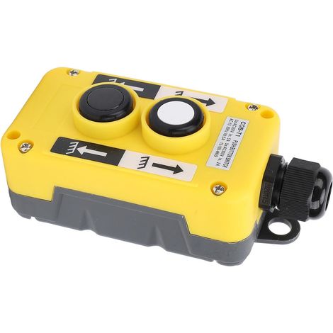 Interrupteur à Bouton-poussoir pour Grue électrique, étanche à la Pluie, Conception Ergonomique pour L'automatisation Industrielle, AC250V 5A 500V 2A COB-T1 (1/5)