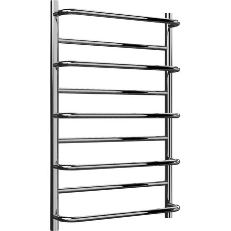 Reina Belbo Designer Heated Towel Rail 820mm H x 530mm W Polished Stainless Steel (1/5)