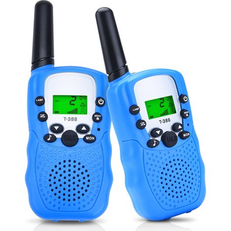 Talkies-walkies pour enfants avec lampe torche, talkies-walkies portables bleus pour enfants-AquaForge (1/5)